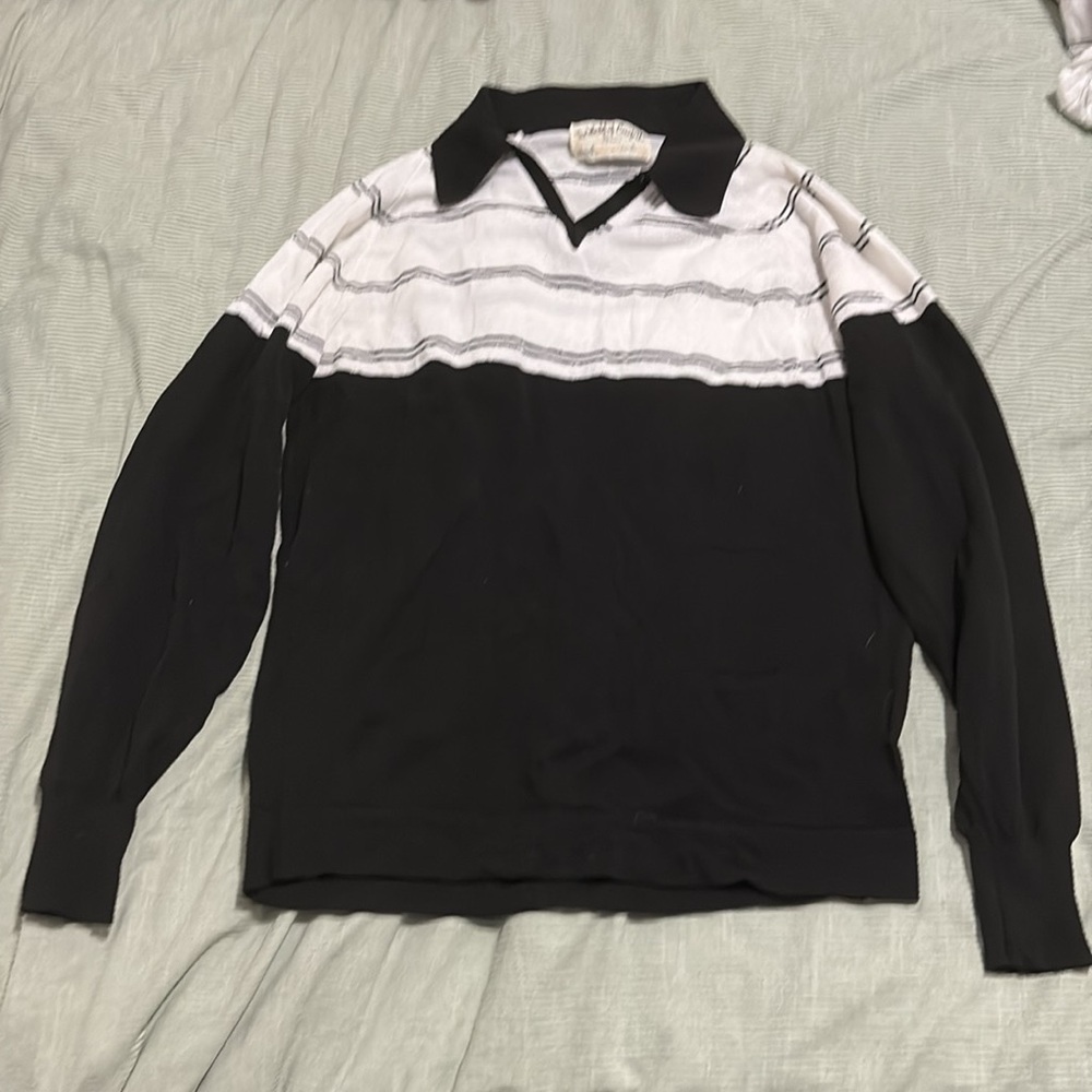 Vintage Sears Long Sleeve Polo Shirt
